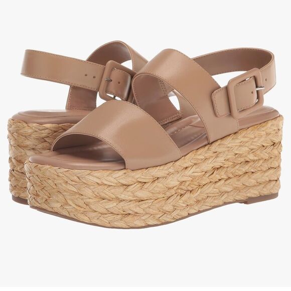 Marc Fisher Patryce Ankle Strap Espadrille Platform Wedge Sandals New! - Picture 4 of 11